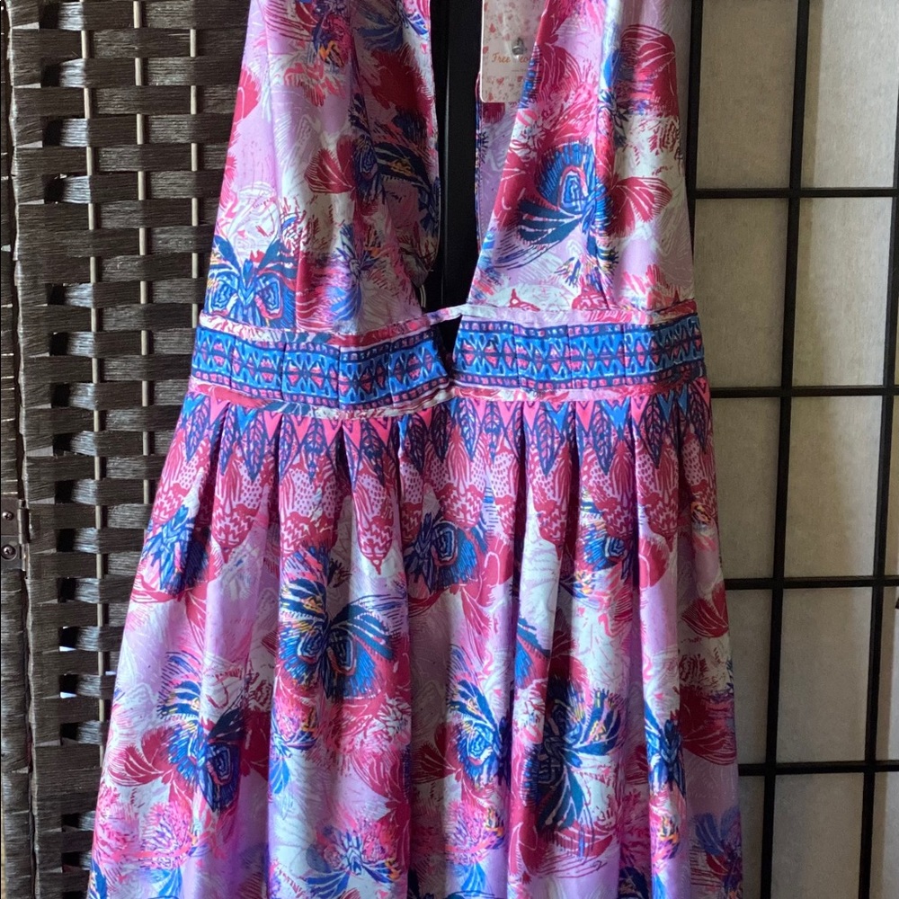 Free people halter dress new with tags size large